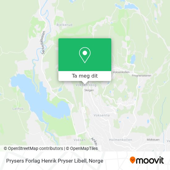 Prysers Forlag Henrik Pryser Libell kart
