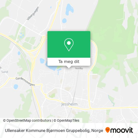 Ullensaker Kommune Bjørmoen Gruppebolig kart