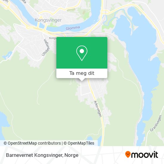 Barnevernet Kongsvinger kart