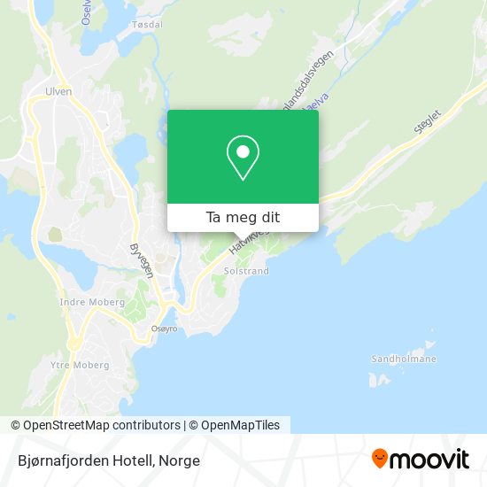 Bjørnafjorden Hotell kart
