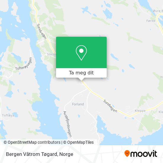 Bergen Våtrom Tøgard kart