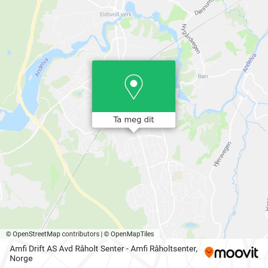 Amfi Drift AS Avd Råholt Senter - Amfi Råholtsenter kart