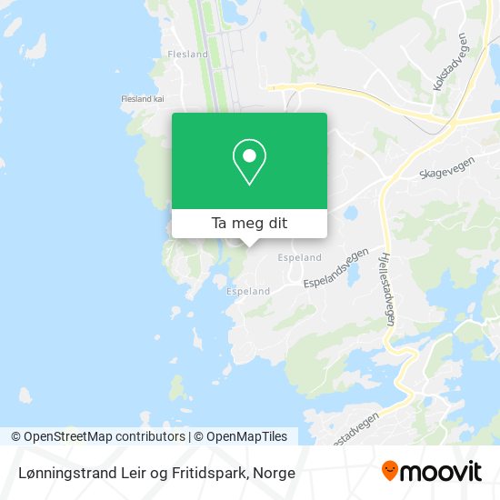 Lønningstrand Leir og Fritidspark kart