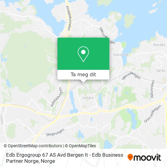 Edb Ergogroup 67 AS Avd Bergen It - Edb Business Partner Norge kart