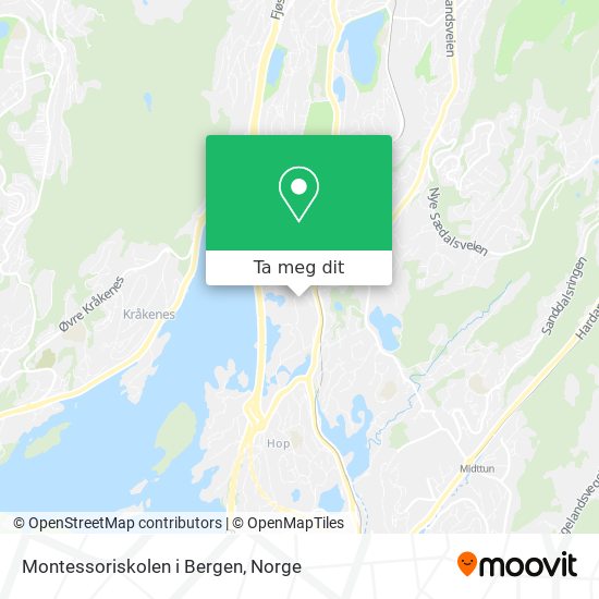 Montessoriskolen i Bergen kart
