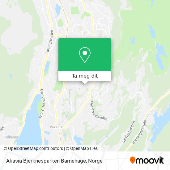 Akasia Bjerknesparken Barnehage kart