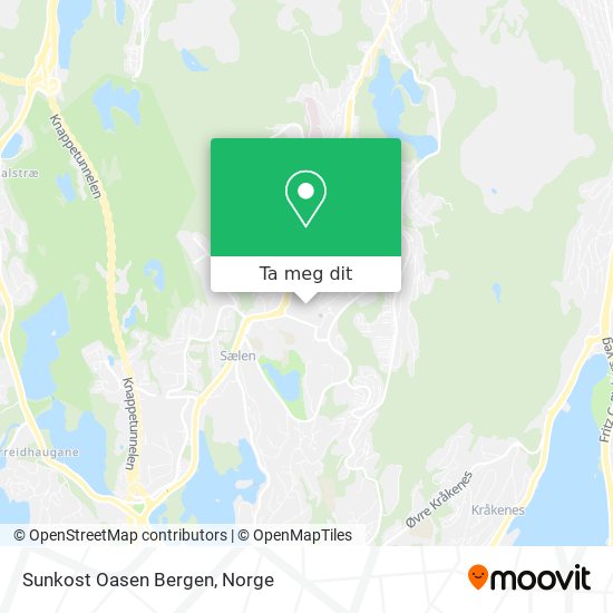 Sunkost Oasen Bergen kart