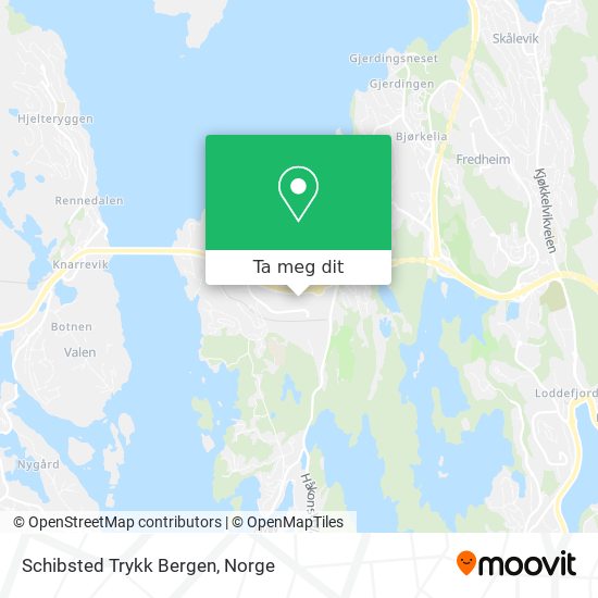 Schibsted Trykk Bergen kart