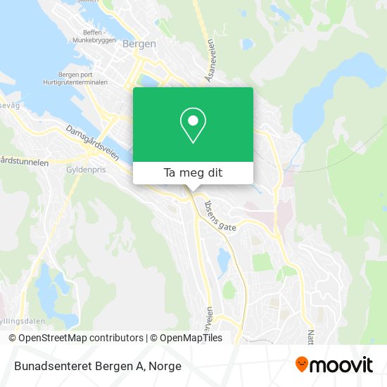 Bunadsenteret Bergen A kart