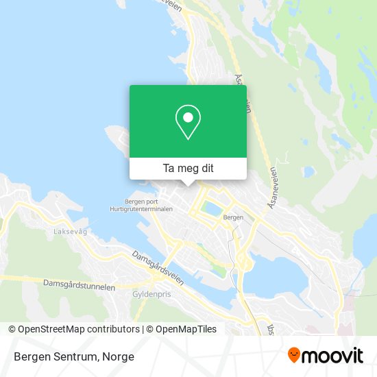 Bergen Sentrum kart