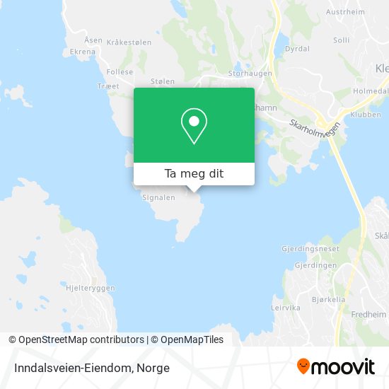 Inndalsveien-Eiendom kart