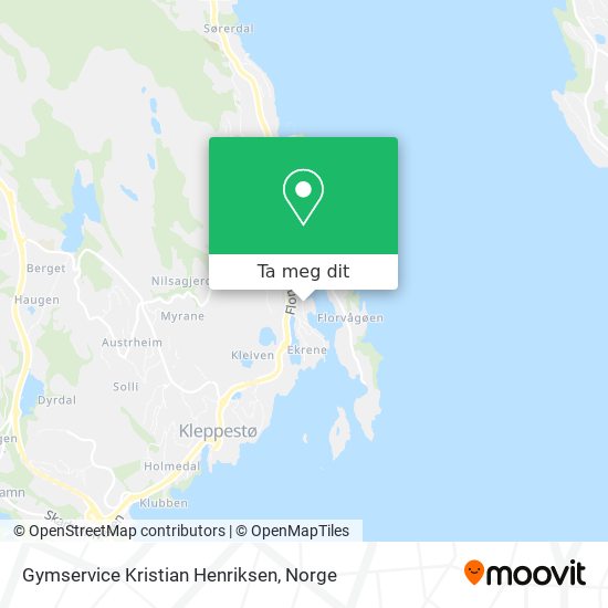 Gymservice Kristian Henriksen kart