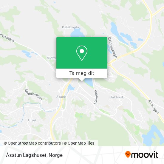 Åsatun Lagshuset kart