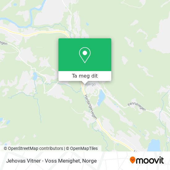 Jehovas Vitner - Voss Menighet kart
