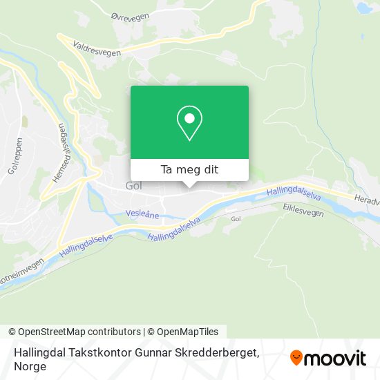 Hallingdal Takstkontor Gunnar Skredderberget kart