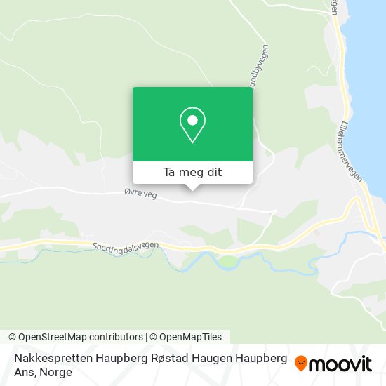 Nakkespretten Haupberg Røstad Haugen Haupberg Ans kart
