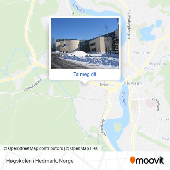 Høgskolen i Hedmark kart