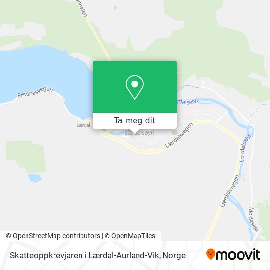 Skatteoppkrevjaren i Lærdal-Aurland-Vik kart