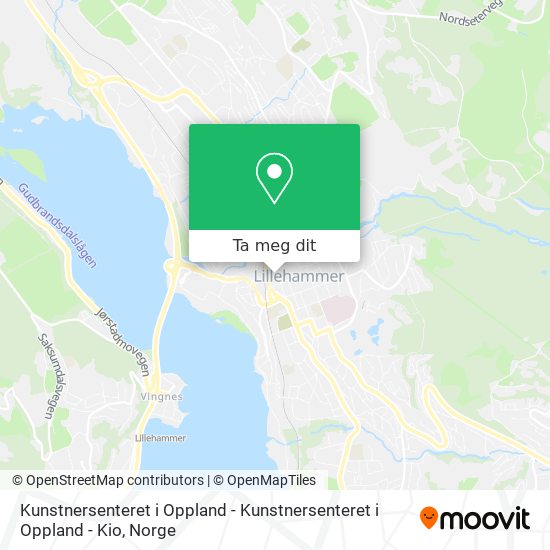 Kunstnersenteret i Oppland - Kunstnersenteret i Oppland - Kio kart