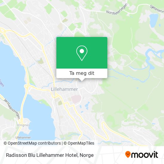 Radisson Blu Lillehammer Hotel kart