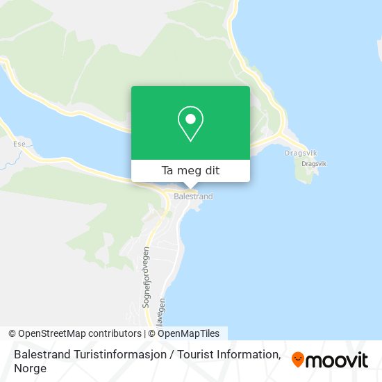 Balestrand Turistinformasjon / Tourist Information kart