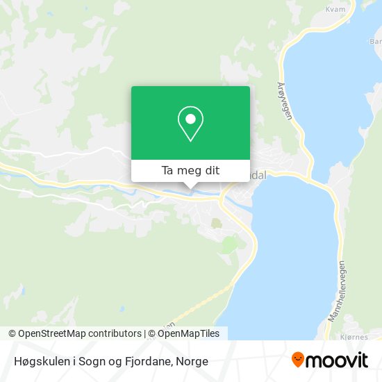 Høgskulen i Sogn og Fjordane kart