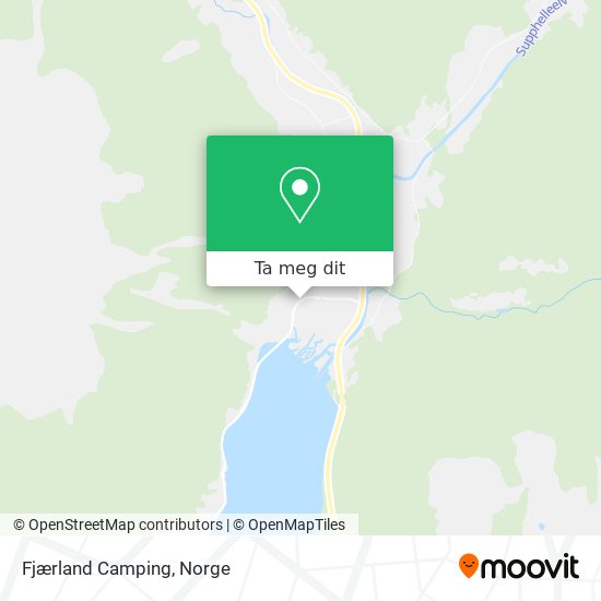 Fjærland Camping kart