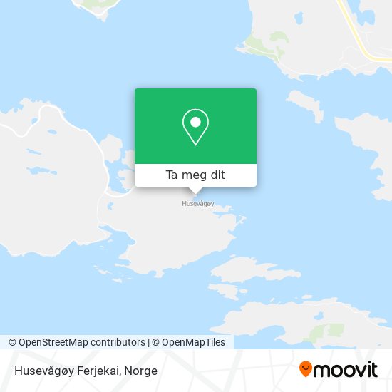 Husevågøy Ferjekai kart