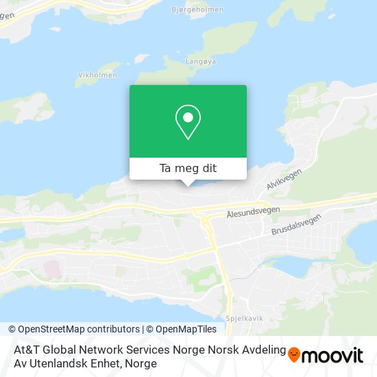 At&T Global Network Services Norge Norsk Avdeling Av Utenlandsk Enhet kart