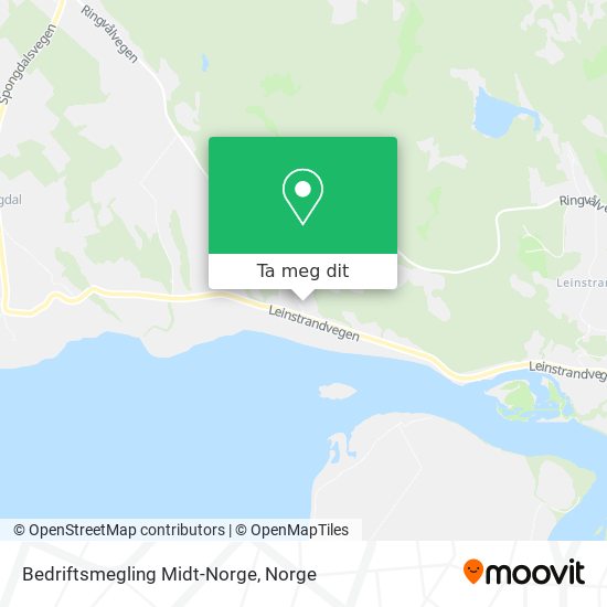Bedriftsmegling Midt-Norge kart