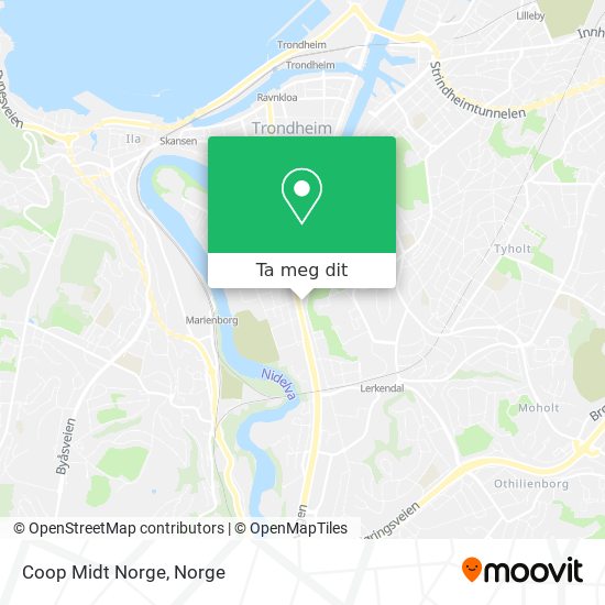 Coop Midt Norge kart