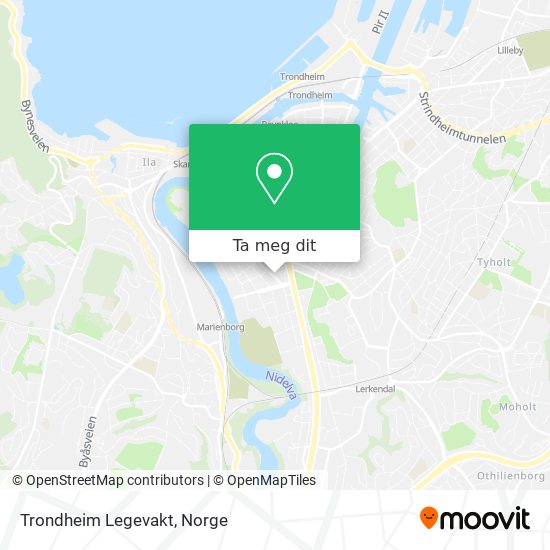 Trondheim Legevakt kart