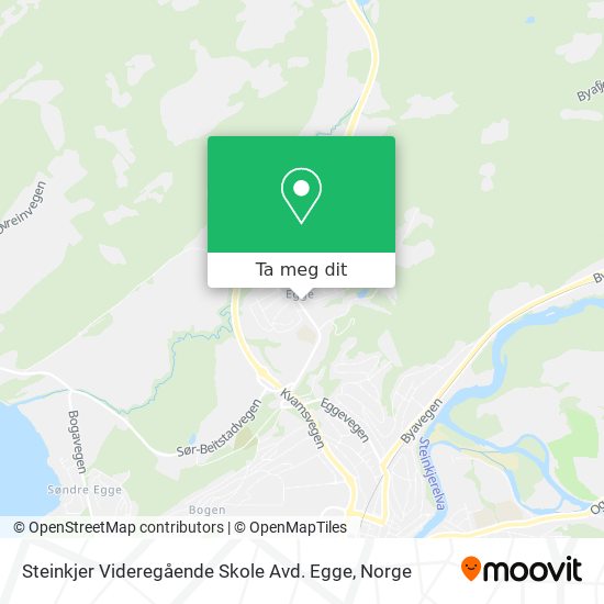 Steinkjer Videregående Skole Avd. Egge kart