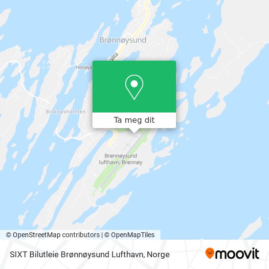 SIXT Bilutleie Brønnøysund Lufthavn kart