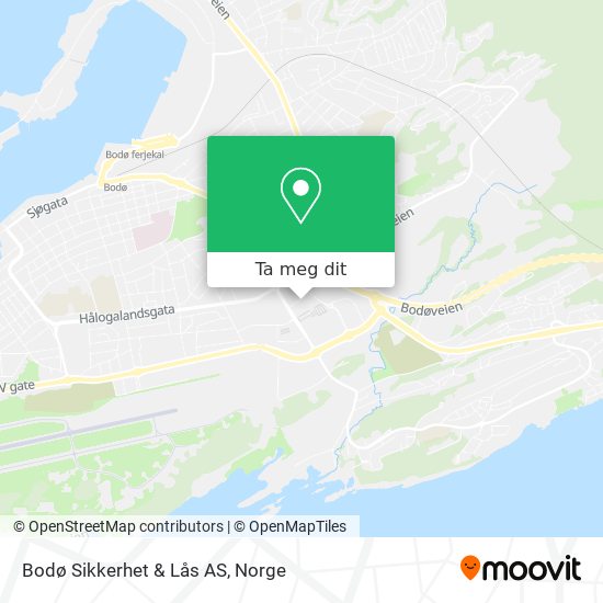 Bodø Sikkerhet & Lås AS kart