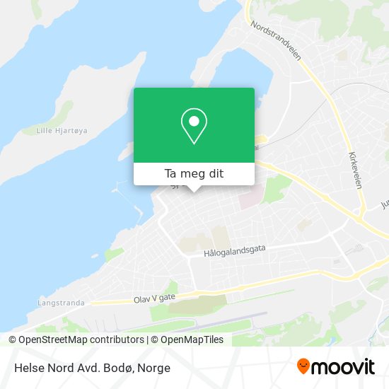 Helse Nord Avd. Bodø kart