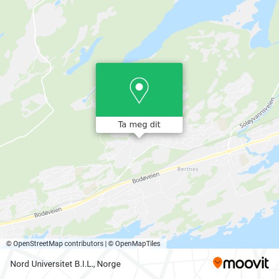 Nord Universitet B.I.L. kart