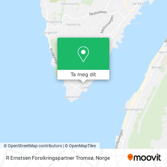 R Ernstsen Forsikringspartner Tromsø kart