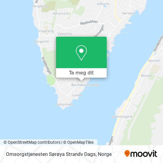 Omsorgstjenesten Sørøya Strandv Dags kart