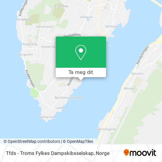 Tfds - Troms Fylkes Dampskibsselskap kart