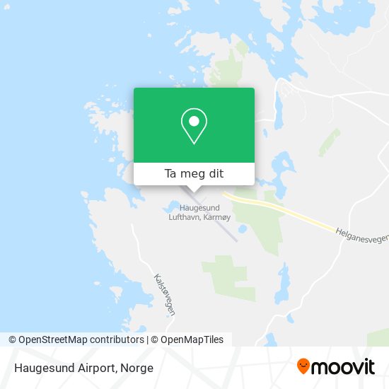 Haugesund Airport kart