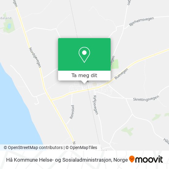 Hå Kommune Helse- og Sosialadministrasjon kart