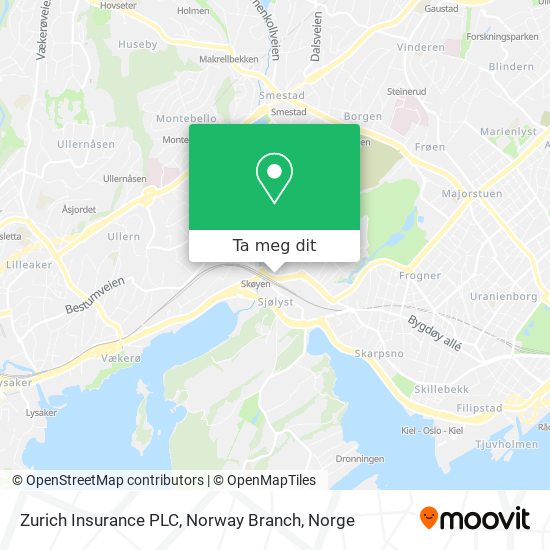 Zurich Insurance PLC, Norway Branch kart