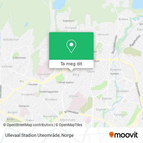 Ullevaal Stadion Uteområde kart