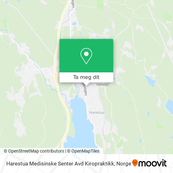 Harestua Medisinske Senter Avd Kiropraktikk kart