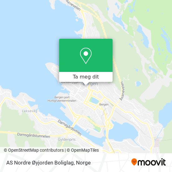 AS Nordre Øyjorden Boliglag kart