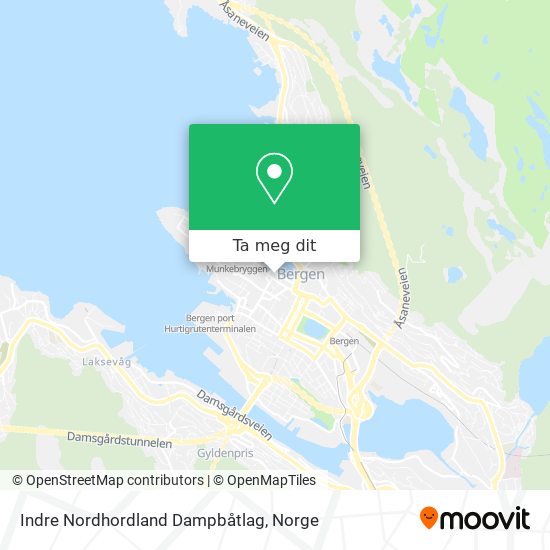 Indre Nordhordland Dampbåtlag kart