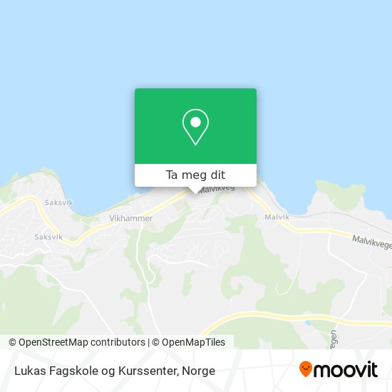 Lukas Fagskole og Kurssenter kart