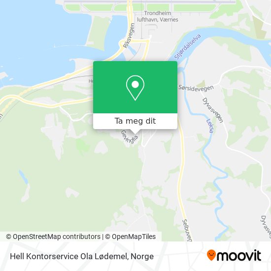 Hell Kontorservice Ola Lødemel kart