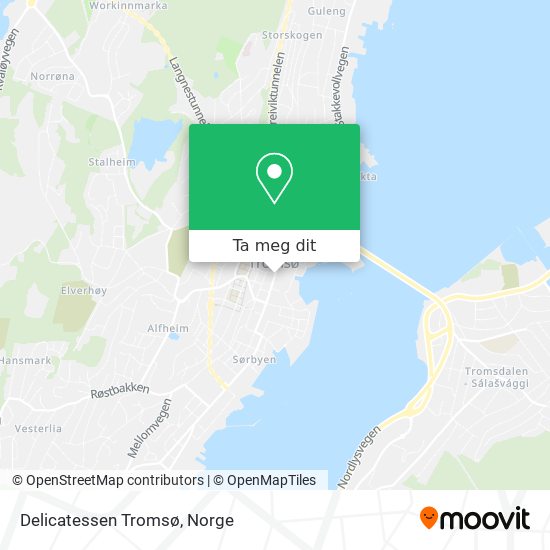Delicatessen Tromsø kart